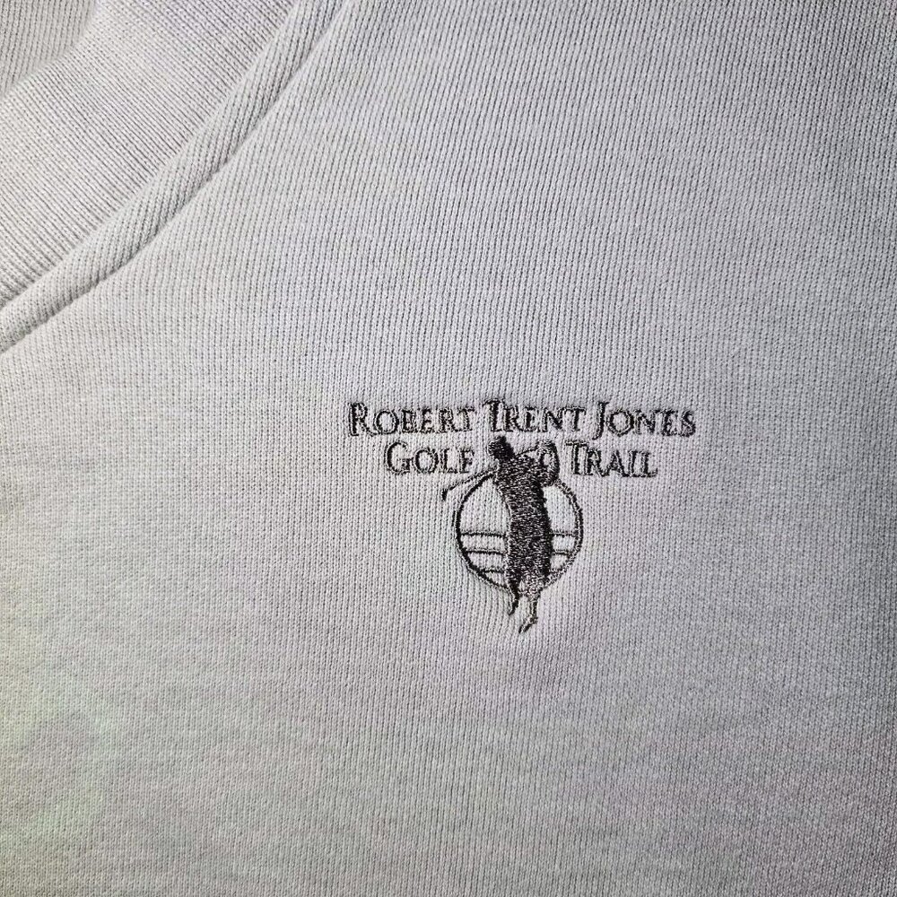 Vintage Nike Mens Golf Vest Sweater Beige V-Neck Pullover Robert Jones Trail - Picture 5 of 11